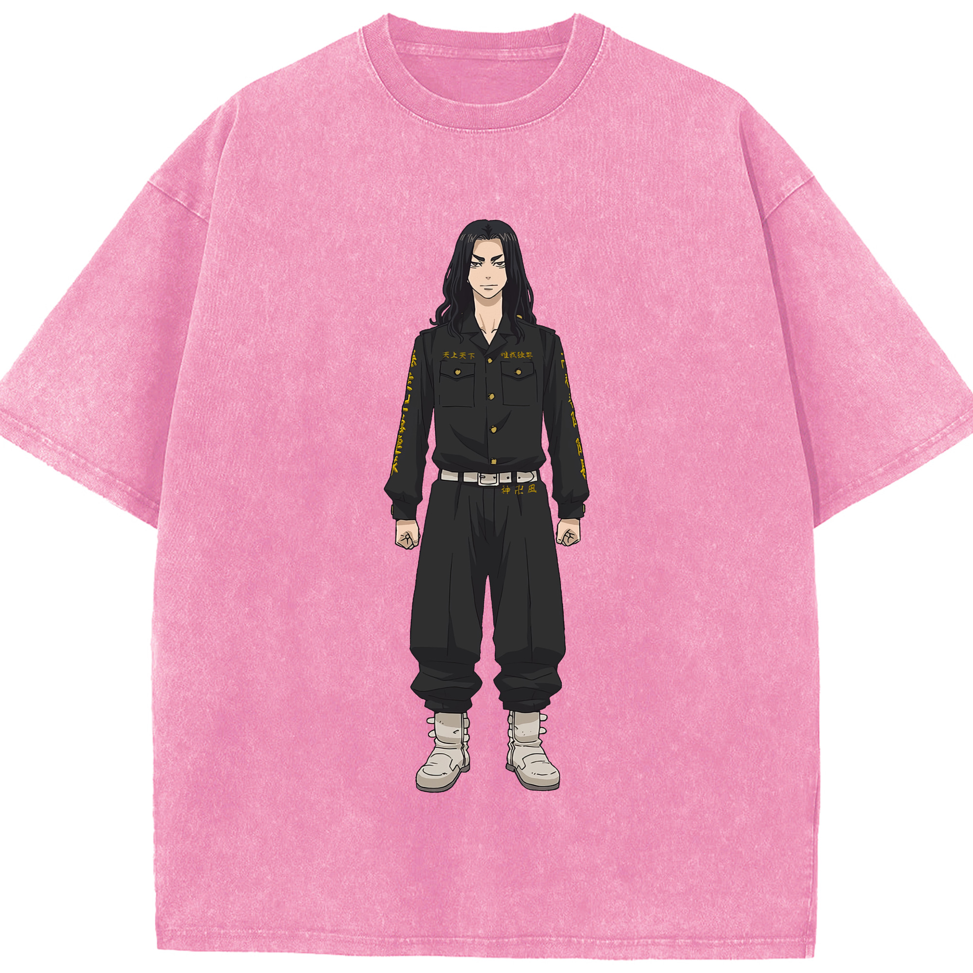 （画像用） 東京リベンジャーズ Tokyo Revengers 綿100% ヴィンテージ風 半袖Tシャツ（フロントプリント）